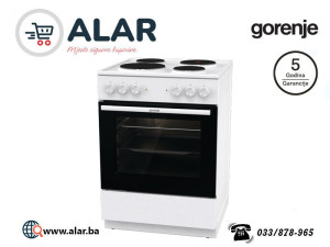 GORENJE šporet električni štednjak 60 cm GE6A10WB