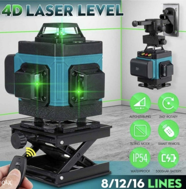 GRAĐEVINSKI LASER SAMONIVELIRAJUĆI NIVELIR 4D 16 LINIJA