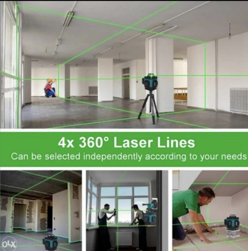 GRAĐEVINSKI LASER SAMONIVELIRAJUĆI NIVELIR 4D 16 LINIJA
