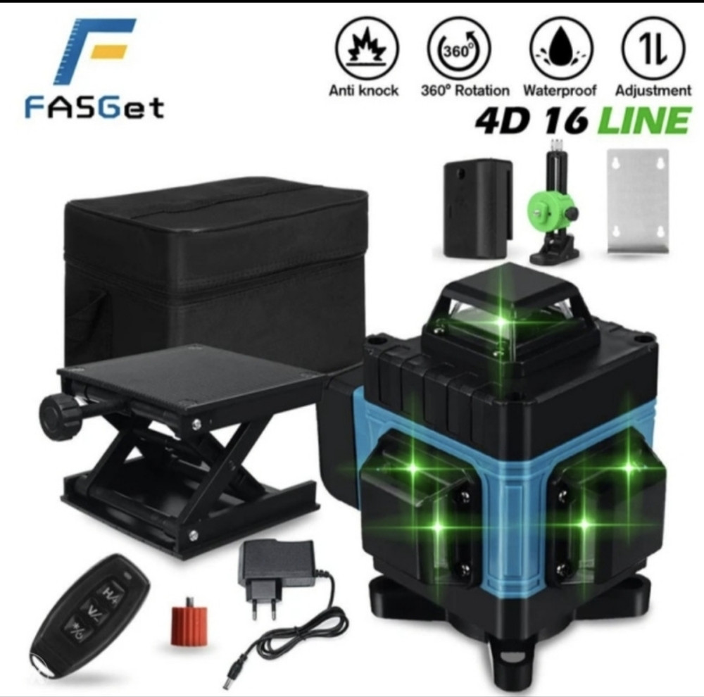 GRAĐEVINSKI LASER SAMONIVELIRAJUĆI NIVELIR 4D 16 LINIJA