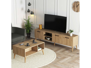 Eksen Tv Komoda Sa Stolom Za Kafu / Razne Opcije Boja