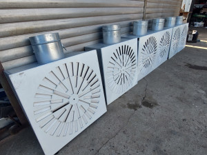 ventilacija distributer zraka schako anemostat 6kom 62x62cm