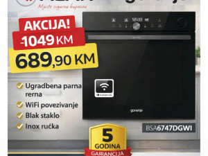 GORENJE ugradbena pećnica parna rerna WiFi BSA6747DGWI