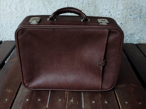 SUPER AKCIJA Kofer kožni retro starinski