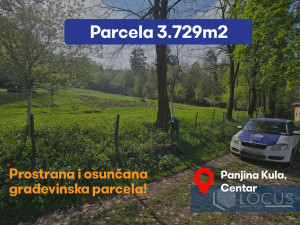 LOCUS: Zemljište površine 3.729m2, Panjina Kula, Centar