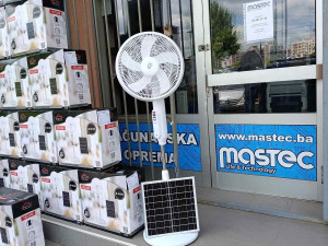 DCG VE2210S 40cm Solarni Ventilator sa Baterijom