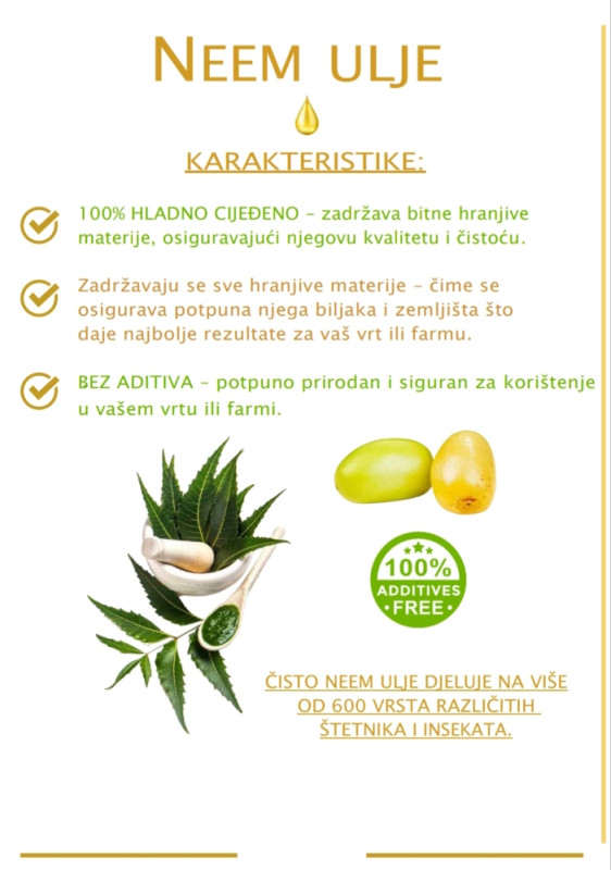 Neem ulje (nim ulje, nimovo ulje) 100ml