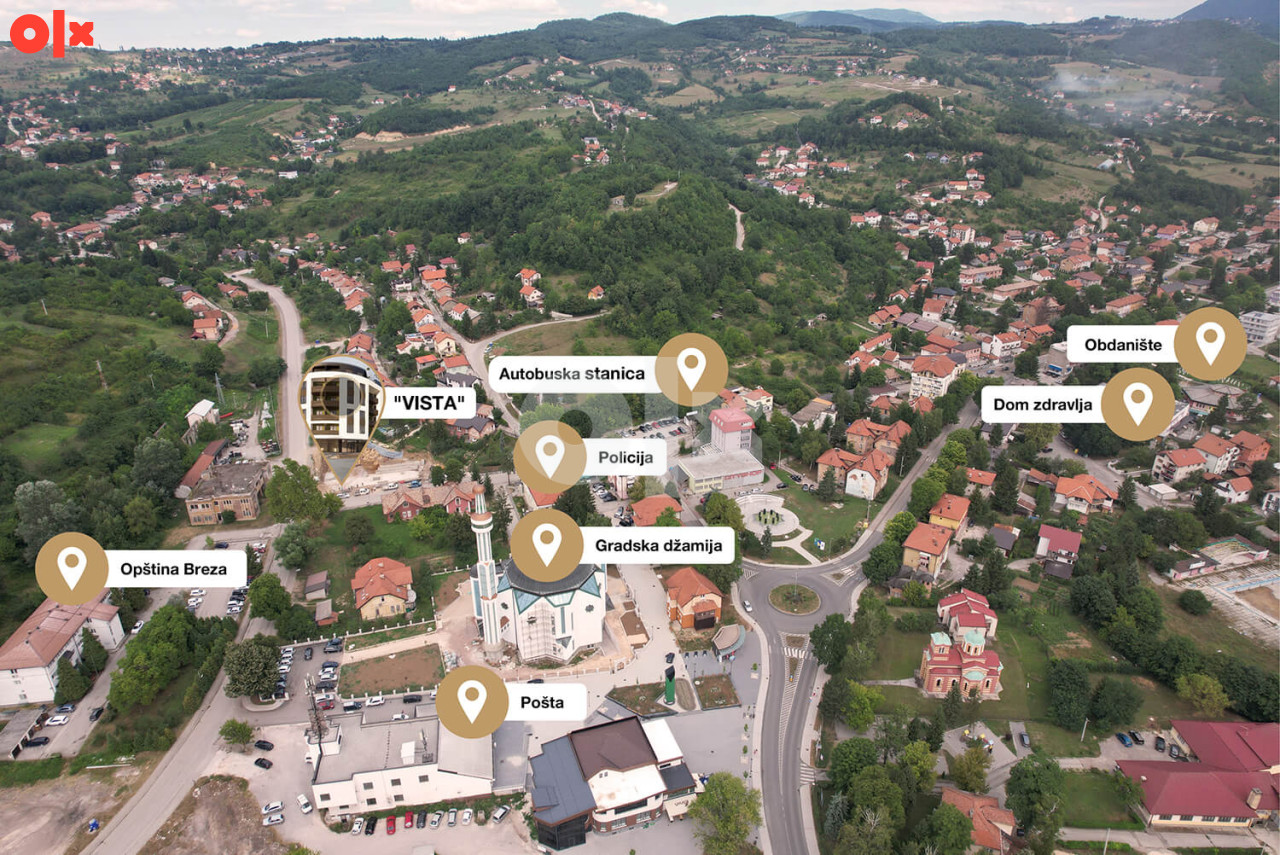 NOVOGRADNJA - STANOVI - BREZA 37m2 - 94 m2
