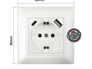 USB zidna utičnica sa USB Type-C