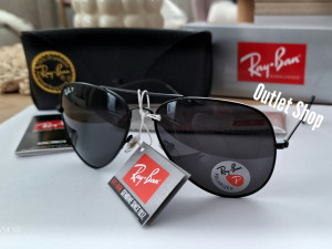 Ray Ban aviator naocale,all black,polarizovane,3026,NOVO