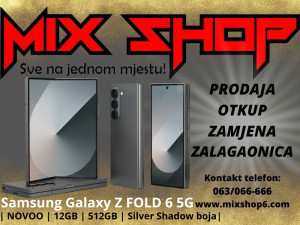 Samsung Galaxy Z FOLD 6 5G 12GB/512GB *NOVOO*Garancija* Fold6