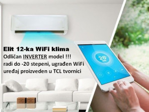 Elit 12-ka WiFi A++ INVERTER do -20 klima INV-12TA Smart by TCL