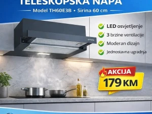 GORENJE UGRADBENA NAPA 60cm TH60E3B TELESKOPSKA AKCIJA