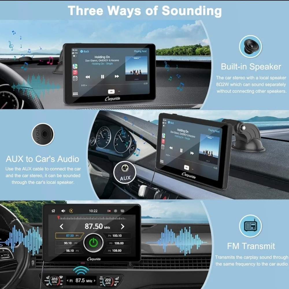 CARPIRUDE AUTO RADIO APPLE ANDROID NAVIGACIJA BLUETOOTH CARPLAY