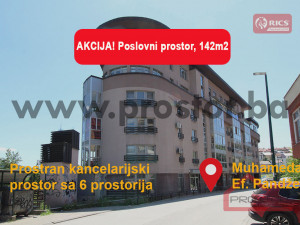 PROSTOR prodaje: Kancelarijski prostor, 142m2, Velešići