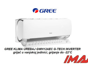 GREE INVERTER G TECH 3,5KW  -22C R32 WI-FI  5 GODINA GARANCIJA