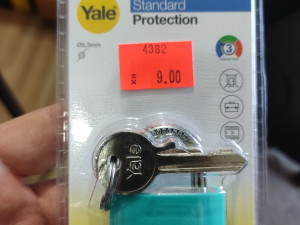 KATANAC YALE  32MM  ROZI I TIRKIZ BOJA