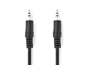 NEDIS AUX Kabel | 3.5 mm m - 3.5 mm m | 5.0 m | Crni