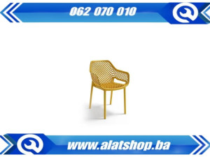 BICA plastična baštenska stolica Aria tamno žuta