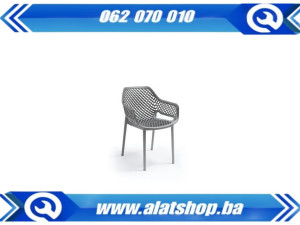 BICA plastična baštenska stolica Aria siva