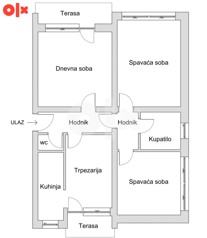 Stan Tuzla 86m2