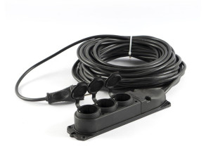 Produzni kabal guma 3x1.5 10 metara sa tri uticnice