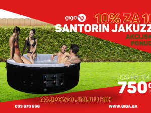 GIGA.BA SANTORIN JACUZZI HIDROMASAŽNI BAZEN SA GRIJAČEM 4 OSOBE