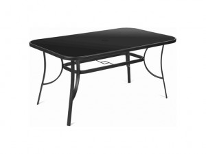 Fieldmann vrtni metalni sto sa crnim staklom, FDZN 5030