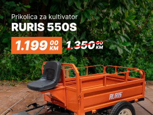 Prikolica za kultivator frezu RURIS 550S
