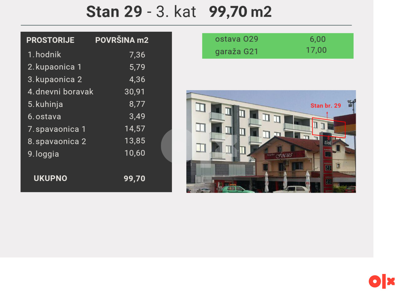 Stan Široki Brijeg 91.33m2 2