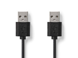 USB 2.0 Kabel | A muški - A muški | 2.00 m | Crni | NEDIS