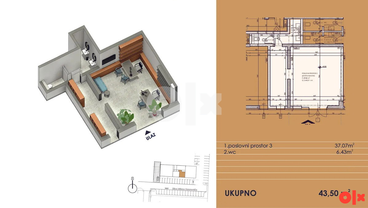 Poslovni prostor 44m2 Borik Banja Luka 3