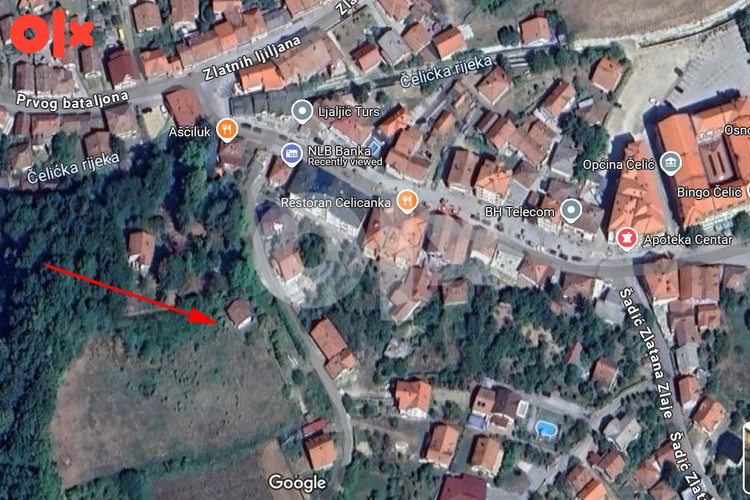 ČELIĆ - POŽARIKA - Kuća na parceli površine 9960 m2
