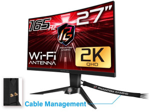 Asrock Phantom Gaming PG27Q15R2A 27" 2K Curved 165Hz WiFi