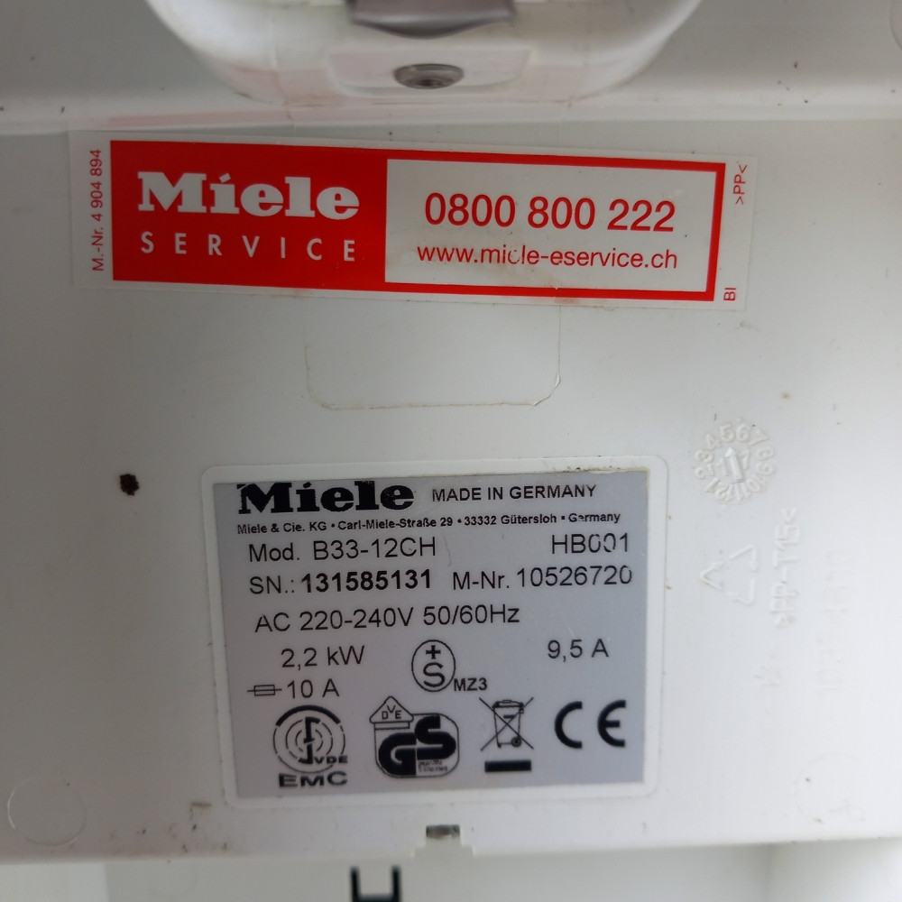 Extra pegla na paru sistem za parno peglanje MIELE B 33-12 CH