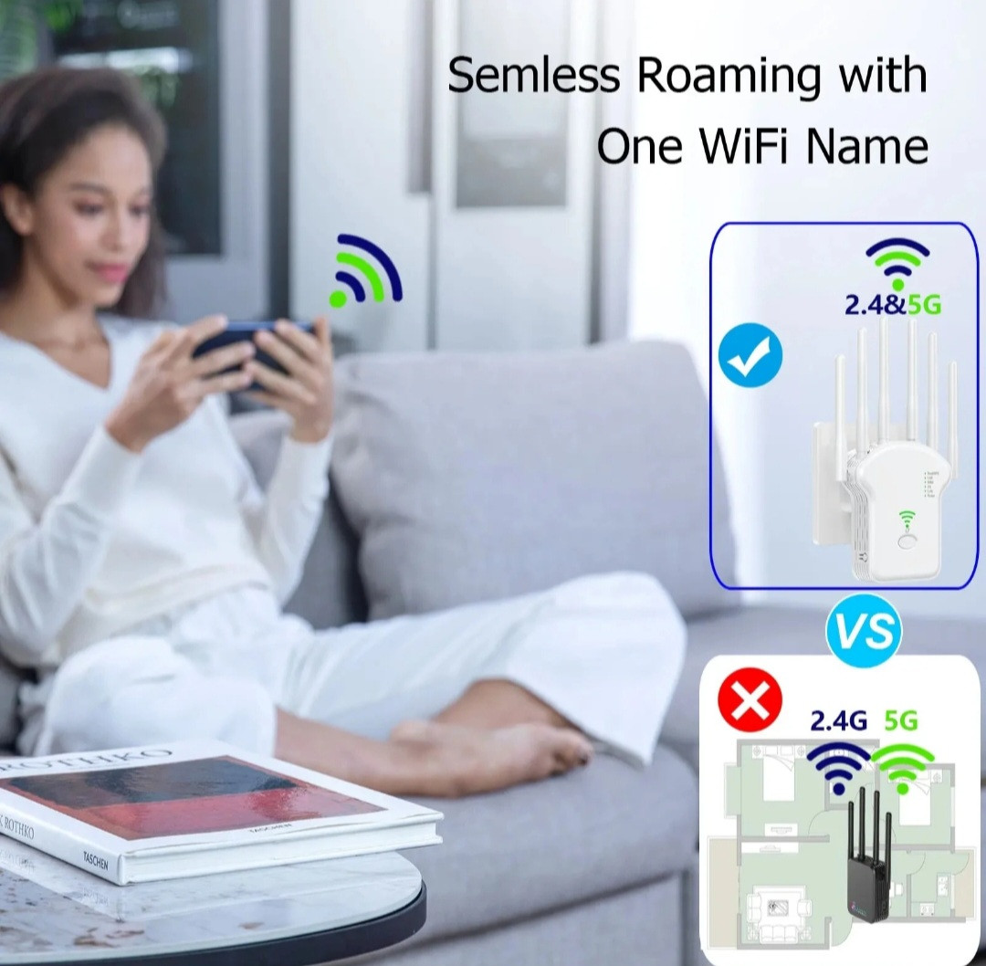WiFi pojačivač signala sa 6 antena extender!