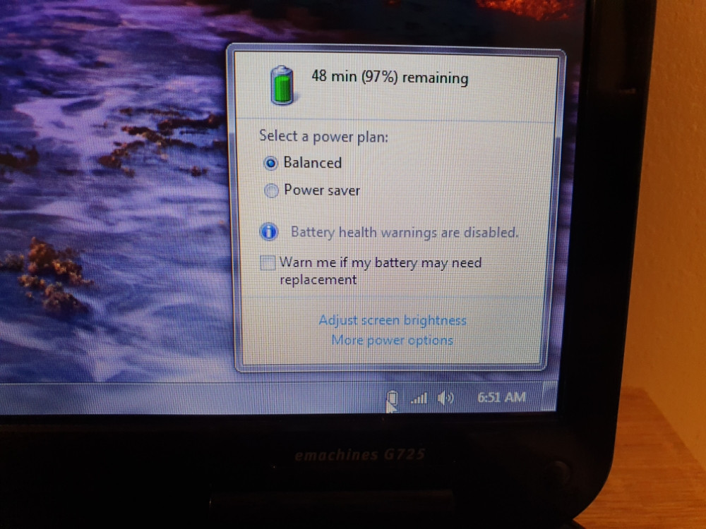 Acer eMashines G725/4GB Ram-a/320GB HDD