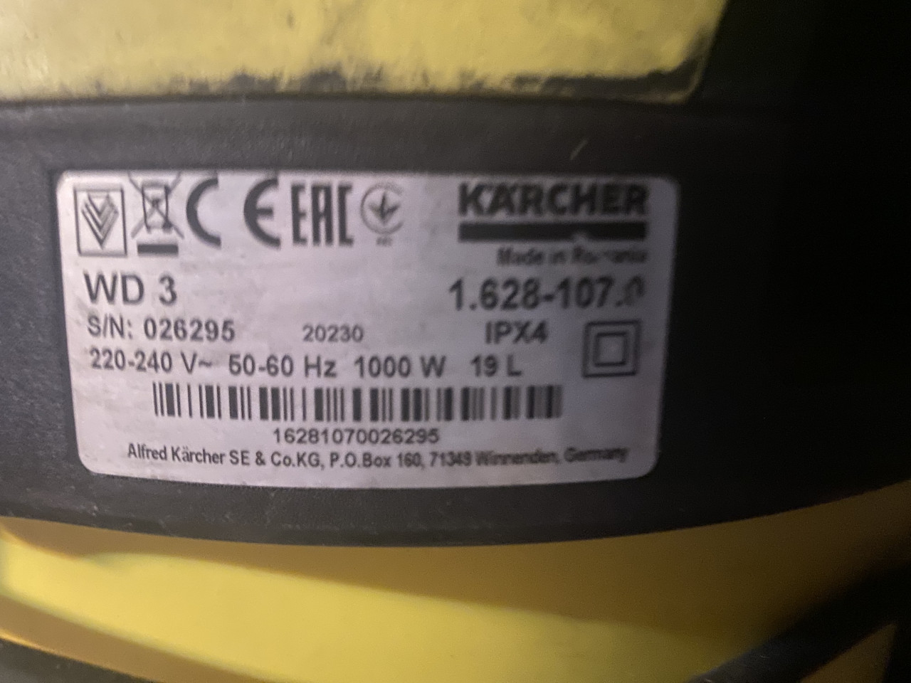 Usisivac prasine Karcher