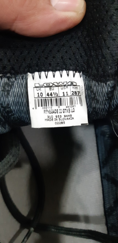 LOWA cipele/patike GORETEX br.43.5
