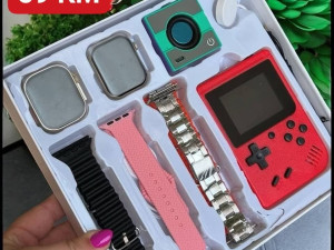 Poklon set - pametni sat, retro igrice, zvucnik, punjac bezicni