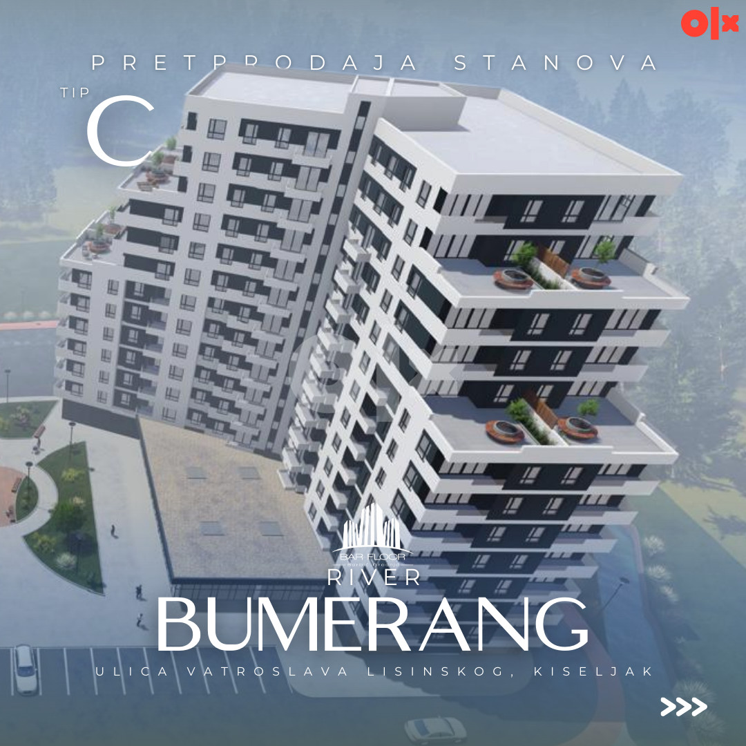 River Bumerang, Kiseljak - Jednoiposoban stan 52,22 m2