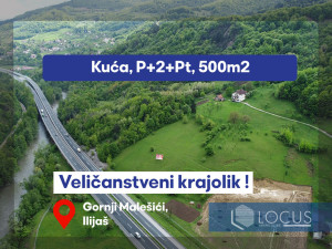 LOCUS: Kuća na parceli 26.187m2, Malešići, Ilijaš