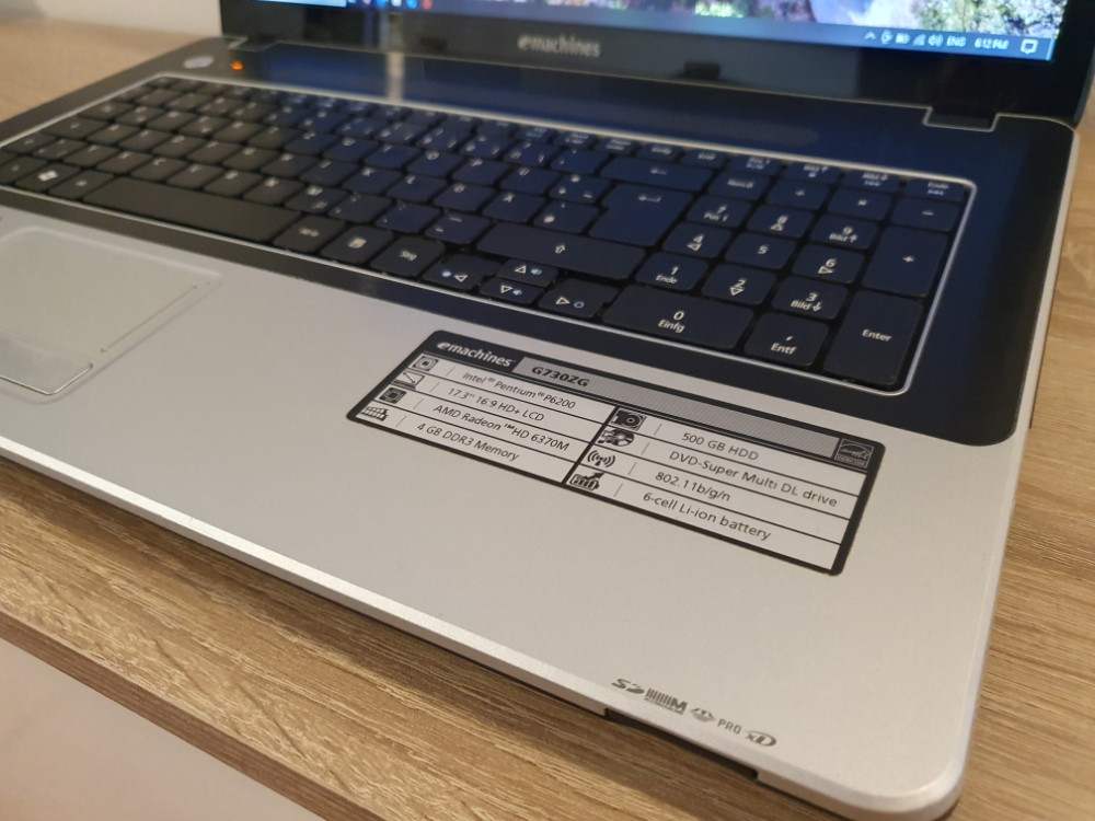 Acer eMashines G730ZG/4GB Ram-a/500GB HDD