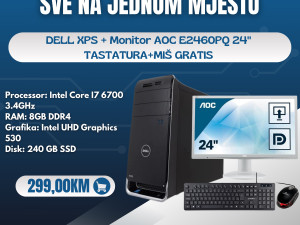 Računarski set RAČUNAR i MONITOR+MIŠ i TASTATURA