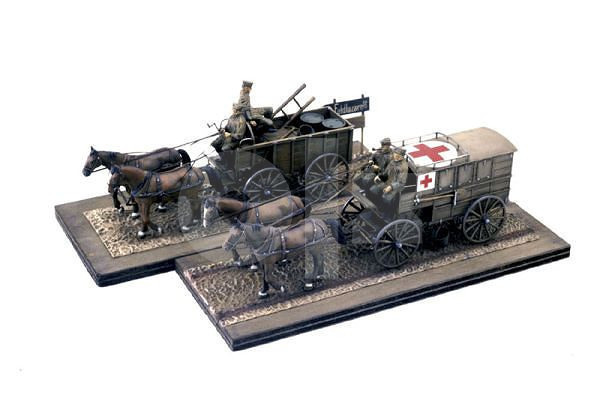 Maketa Njemačka konjska vojna zaprega 1/35 1:35