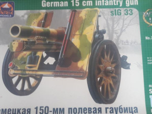 Maketa top German 150 mm 1/35 1:35 Haubica