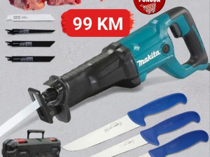 Reciprocna pila Makita, lisiciji rep + set nozeva Dick 3/1