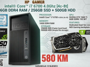 i7 6700/ NVIDIA GTX 1660Ti  / 16GB DDR4/ SSD NVMe  + HDD/TPM 2.0