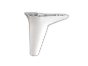 NOGICA za namještaj KANYON 12 CM MAT BIJELA (MMA011304000)