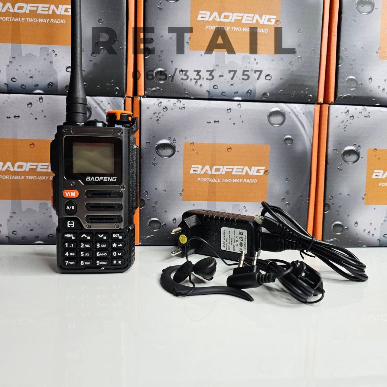 BAOFENG motorola K68 PLUS 5W punjač toki voki radio stanica